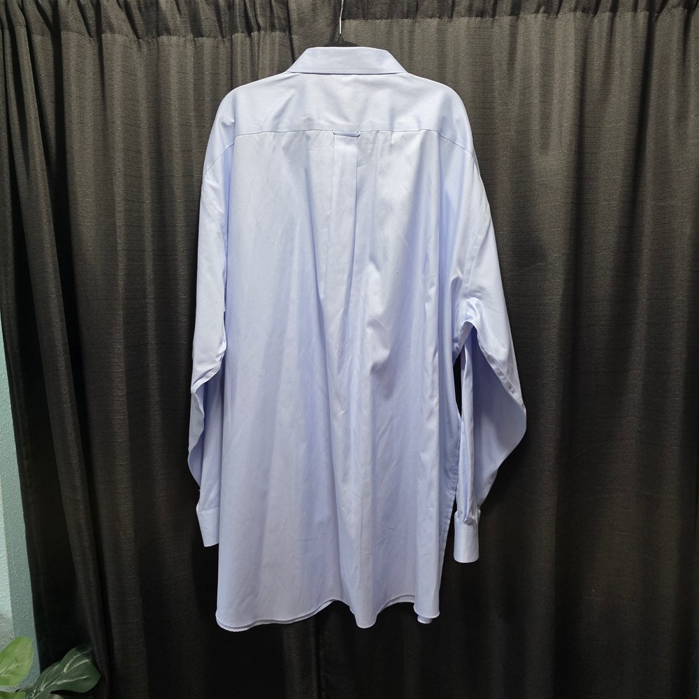 Joseph & Feiss Mens Light Blue Non-Iron‎ Classic Fit Dress Shirt 20 36/37 Tall - Picture 5 of 7